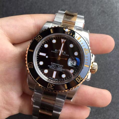 rolex two tone submariner replica|is my rolex submariner real.